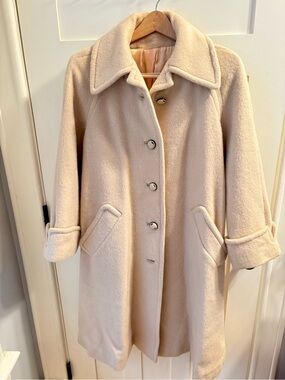 Vintage Juli de Roma Cream Wool Coat